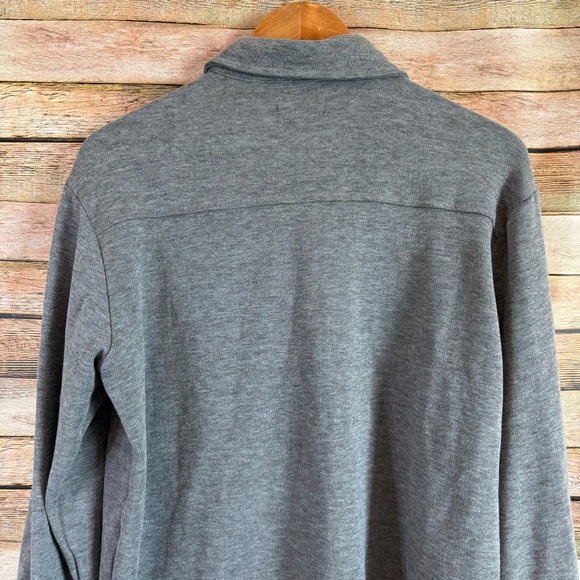 Evereve Women’s Gray Ruby Soft Brushed Button Down Shacket Top Size Medium - Picture 10 of 11